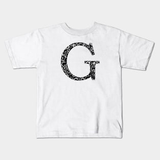 G Filled - Typography Kids T-Shirt